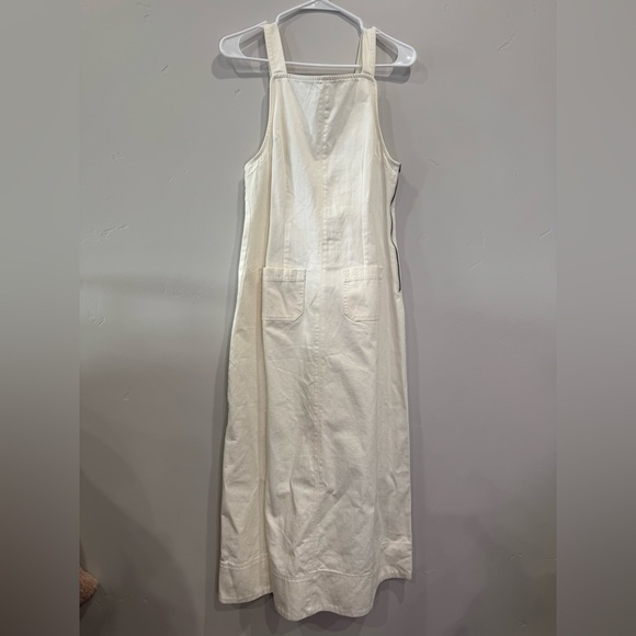 Free People Dex denim midi dress in ecru cream white Elegant Cream Maxi Dress - Picture 3 of 9